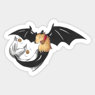 Dinging Batfish Sticker